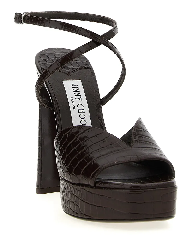 Jimmy Choo Karli Heel Sandal — Black Black