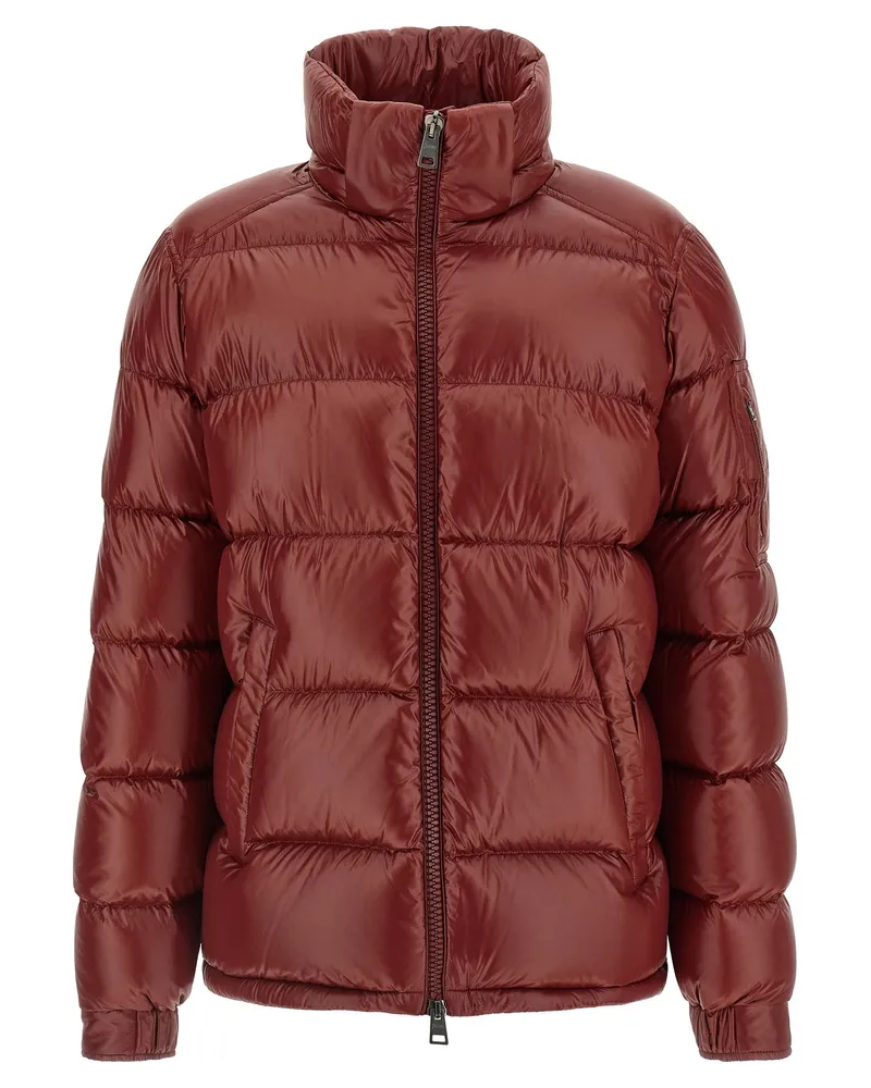 Herno Semi-Gloss Quilted Down Jacket — Burgundy Burgundy