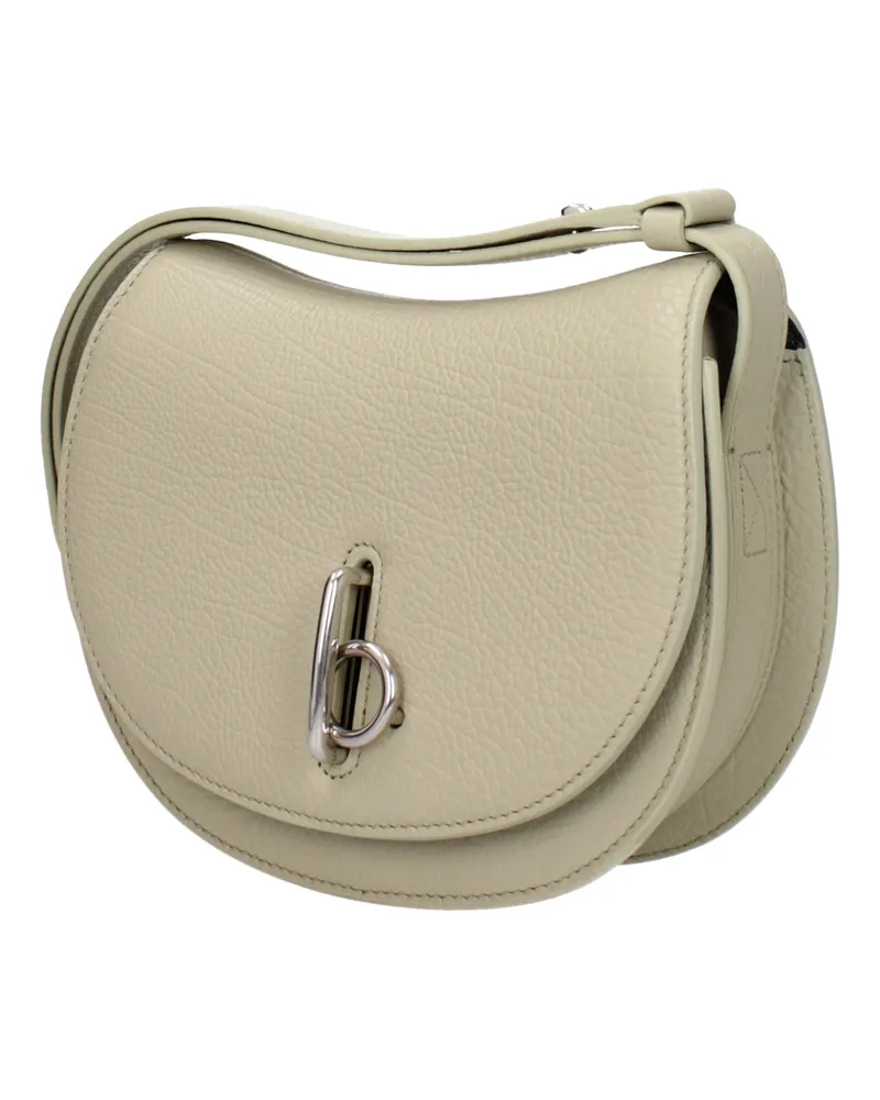 Burberry Women's Green Leather Shoulder Bag Beige