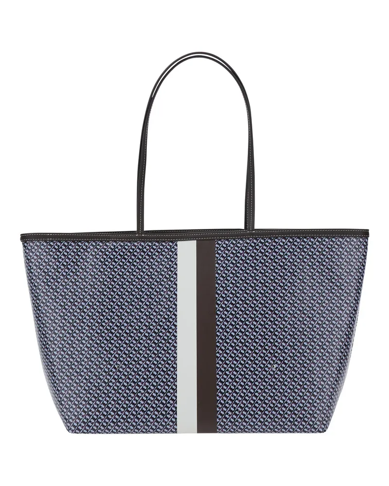 Tory Burch Women's Tote Bag The Racer Multicolour Cotton Blue