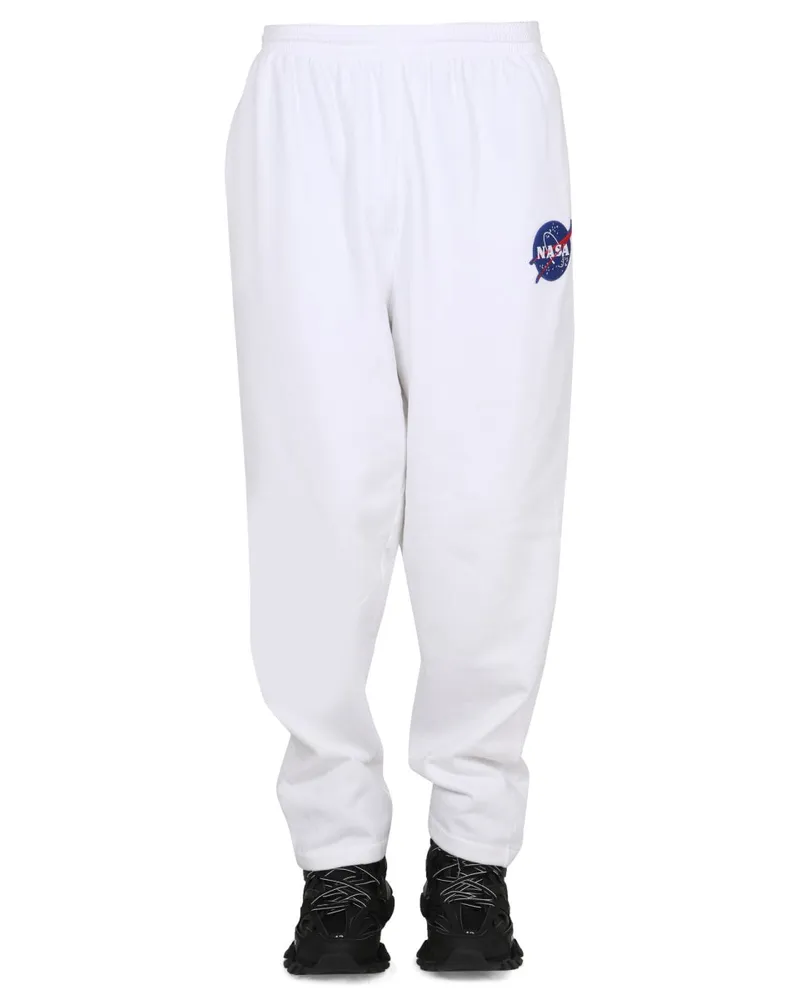 Balenciaga Elasticated Waist Joggers — White White