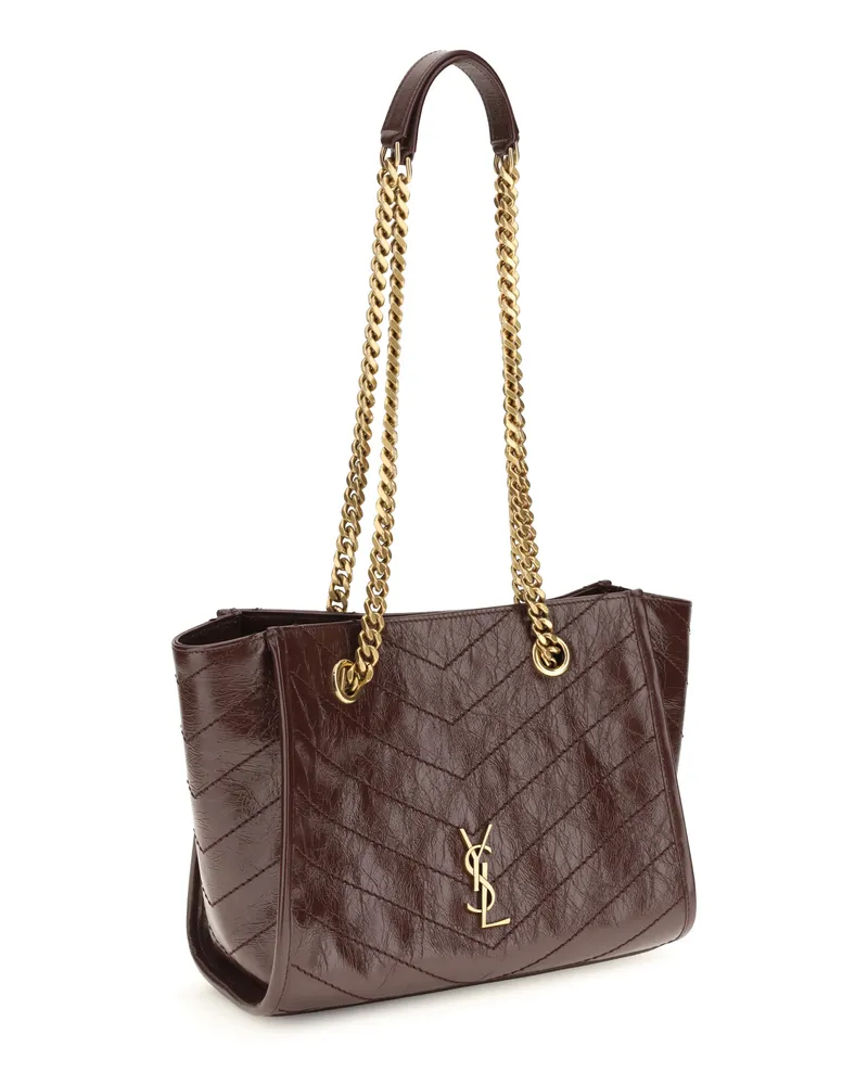 Saint Laurent Niki Shoulder Bag — Brown Brown