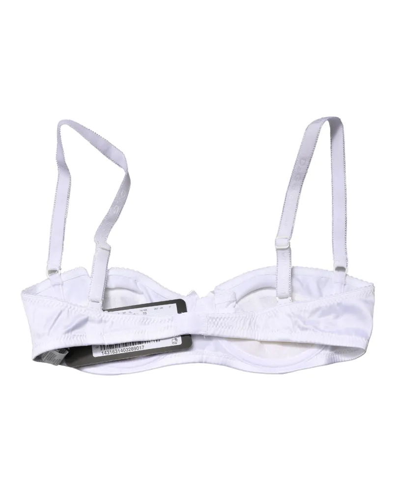 Dolce & Gabbana Semi-Pad Underwire Balconette Bra — White White