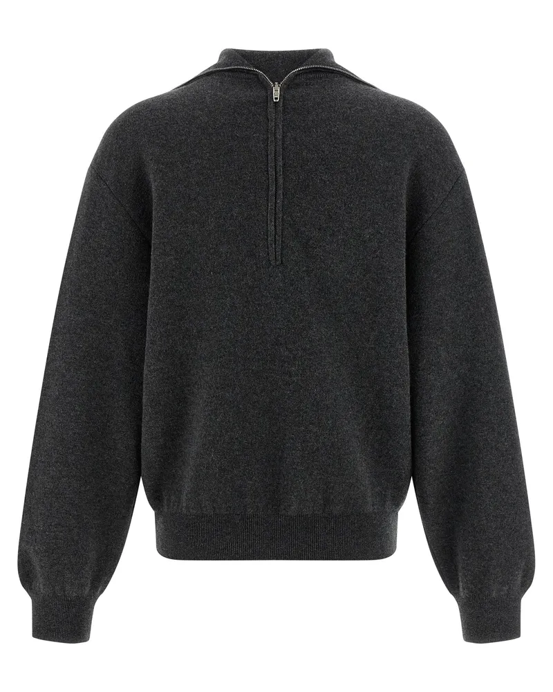 Balenciaga Women's Gray Wool Cardigan Clothing Gray