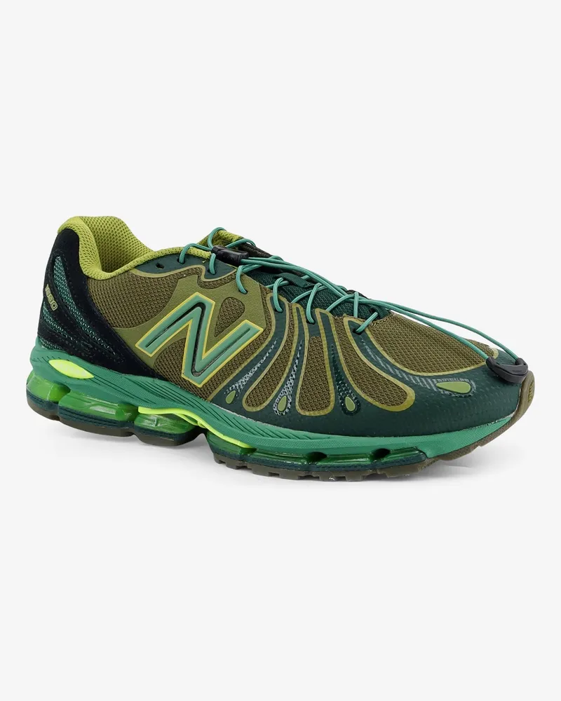 New Balance Men's Mesh Sneakers U18907 Green Mesh-Rubber Trainers Mesh/rubber Green