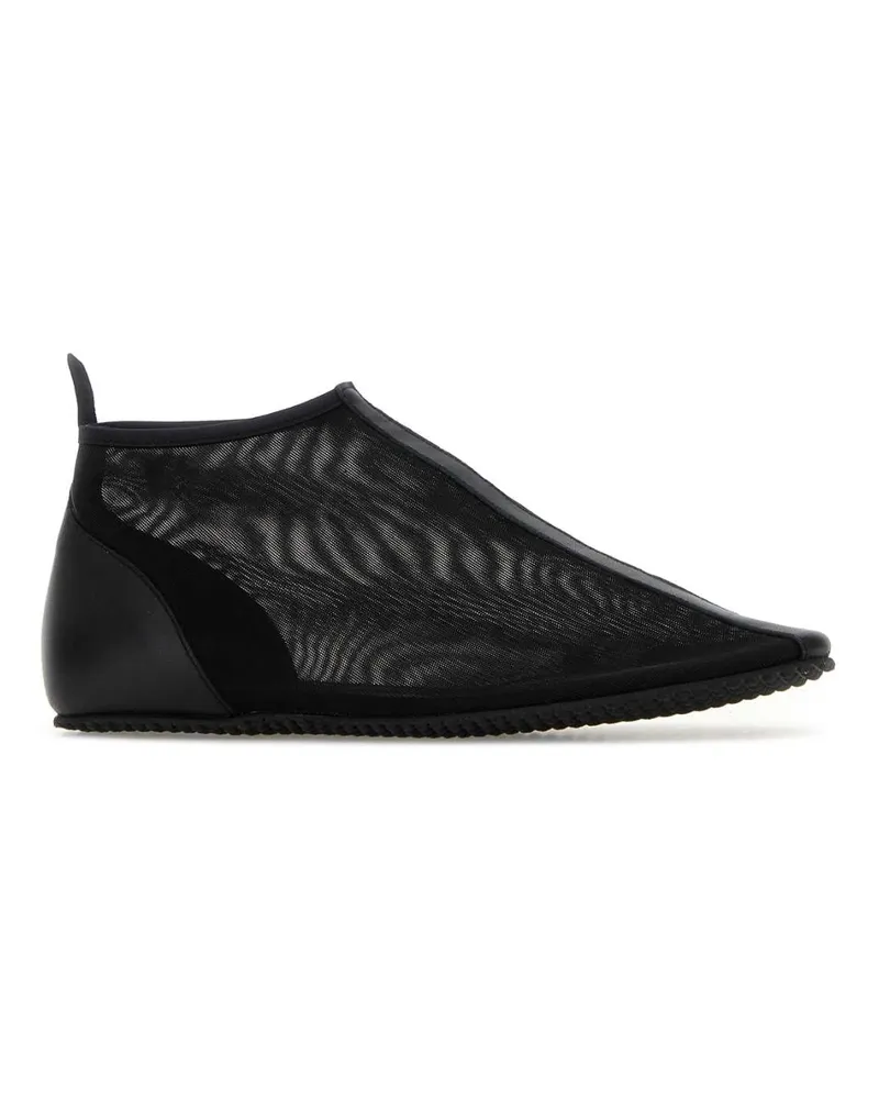GIMAGUAS Women's Black Mesh Slip Ons Sneaker Black