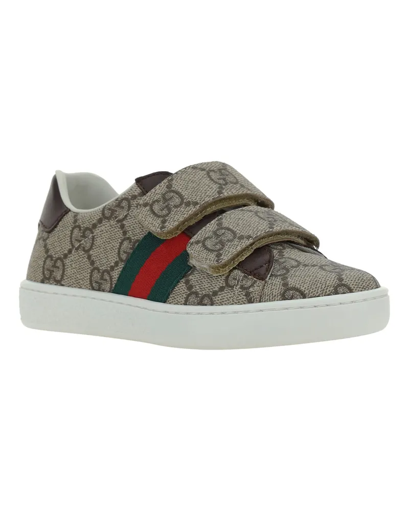 Gucci GG Supreme Jacquard Sneaker — Beige Beige