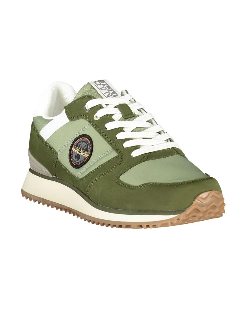 Napapijri Contrasting Lace Sneaker — Green Green