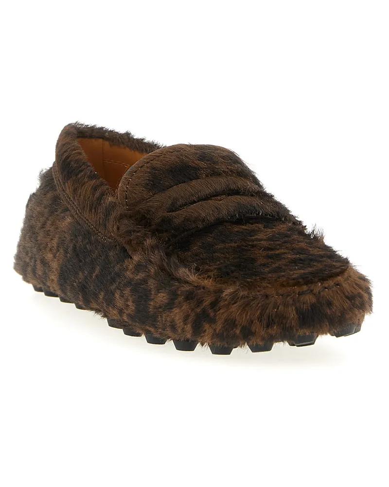 TOD'S Gommino Macro Loafer — Brown Brown