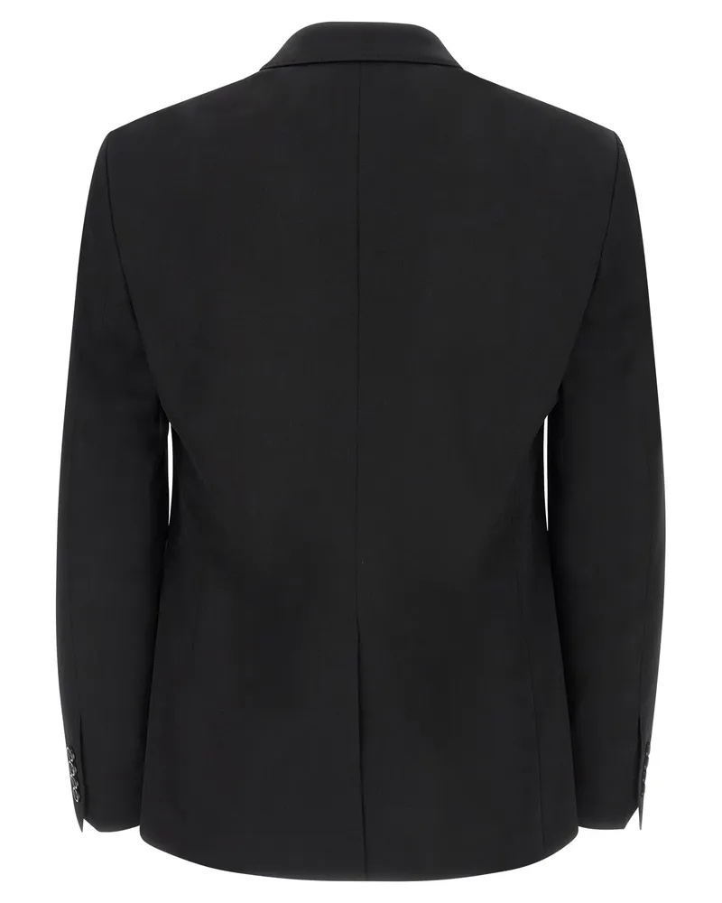 Dolce & Gabbana Men's Black Virgin Wool Blazer Clothing Black