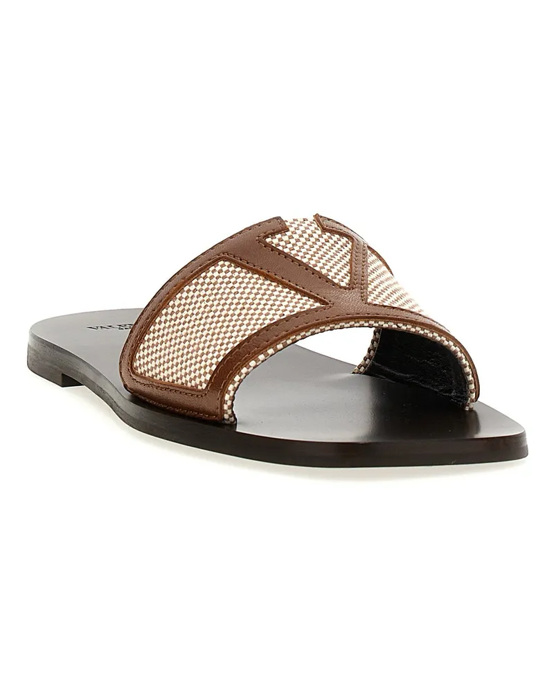 Valentino Garavani Vlogo Slide — Brown Brown