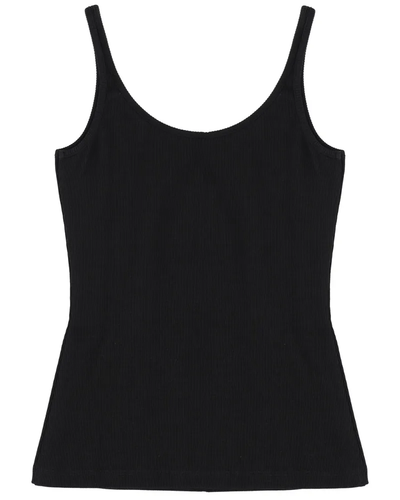 OFF-WHITE Logo Cotton Tank Top — Black Black
