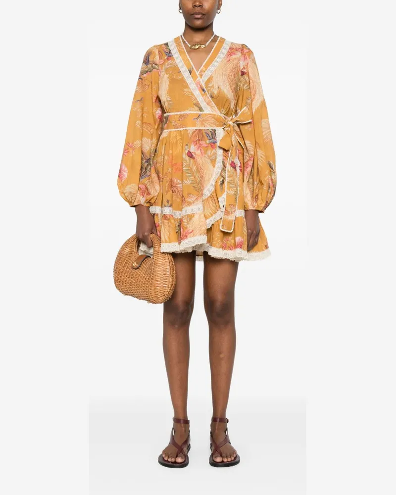 Zimmermann Ascension Dress — Mustard Yellow Mustard
