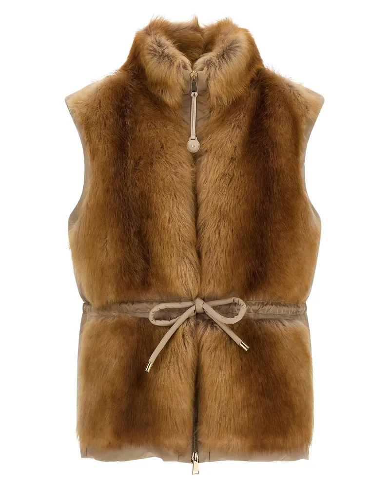 Moncler Blaireau Down Jacket — Beige Beige