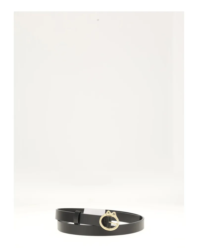Dior Women's Belt Medallion Black Calf Leather (bos Taurus Black