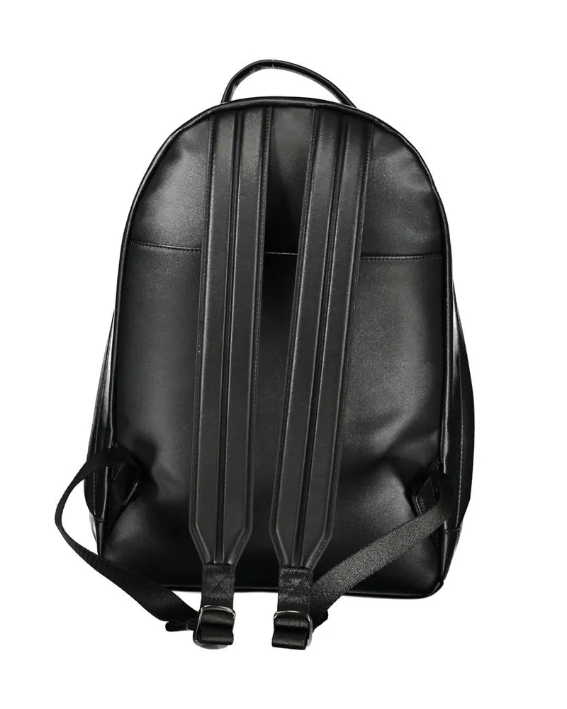 Calvin Klein Leather Backpack — Black Black