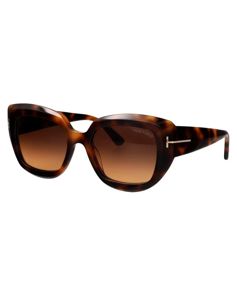 Tom Ford FT1192 Havana Acetate Sunglasses — Brown Brown