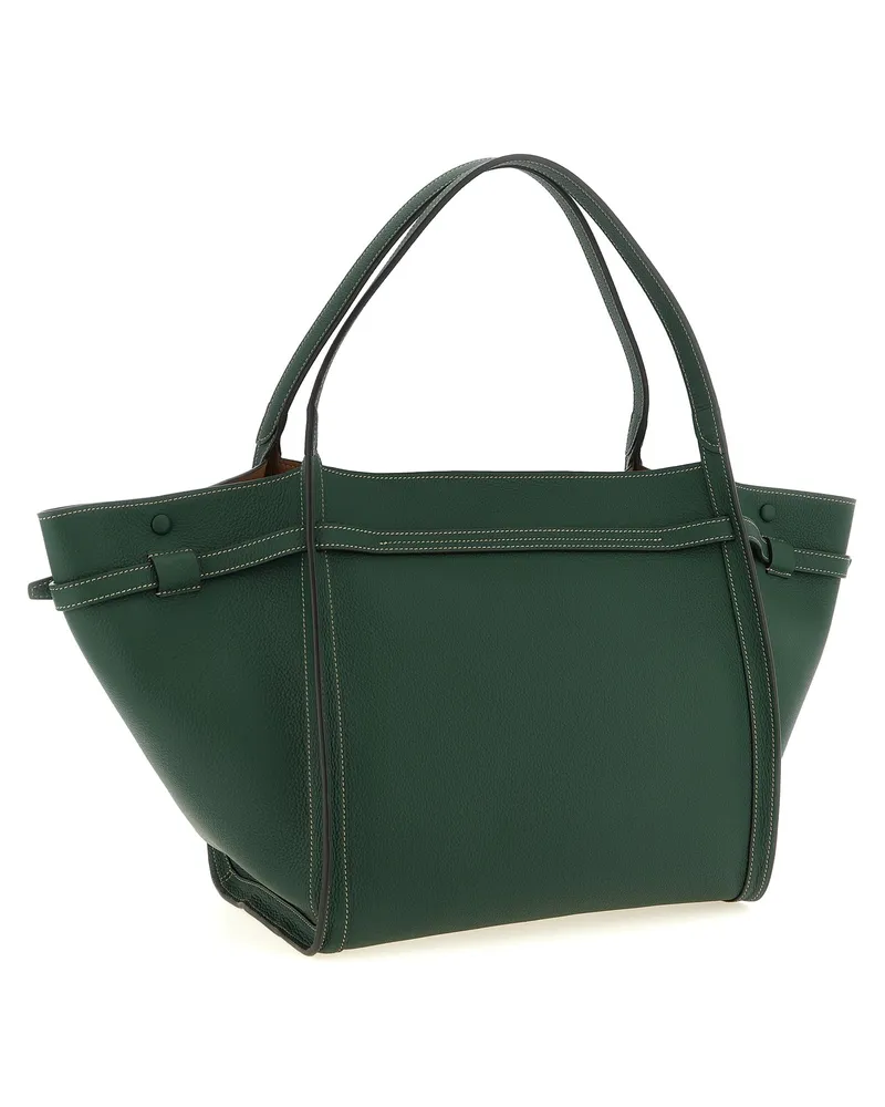 TOD'S Women's Tim Tote Green Calfskin Leather Green