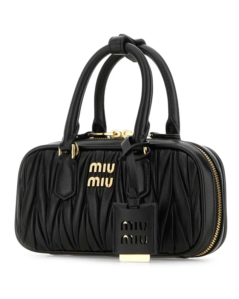 Miu Miu Arcadie Top Handle Bag — Black Black