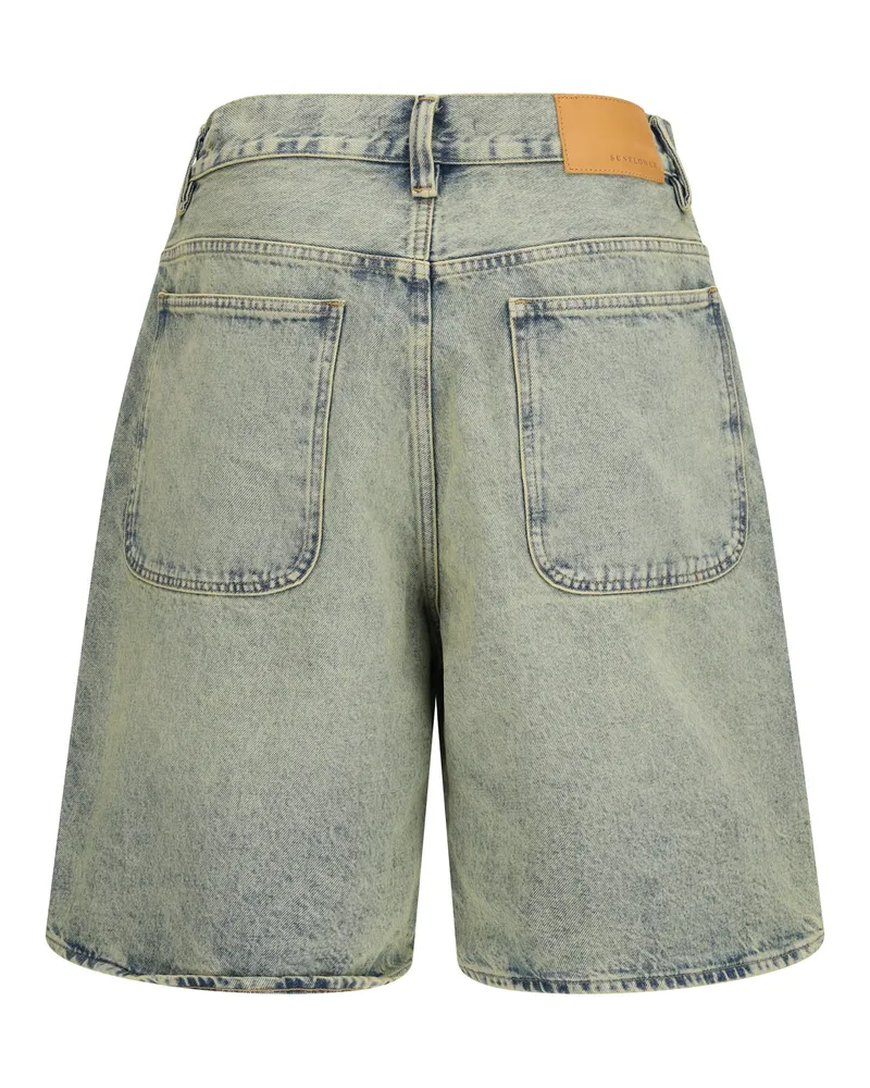 Sunflower Men's Bermuda Shorts Super Wide Denim Light Vintage Dust Cotton Gray