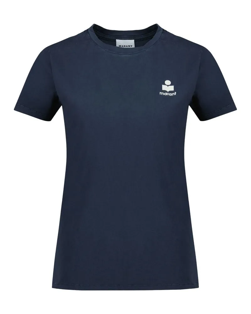 Isabel Marant Women's Aby T-Shirt -  Cotton Blue Concept-Store Ready-To-Wear Navy