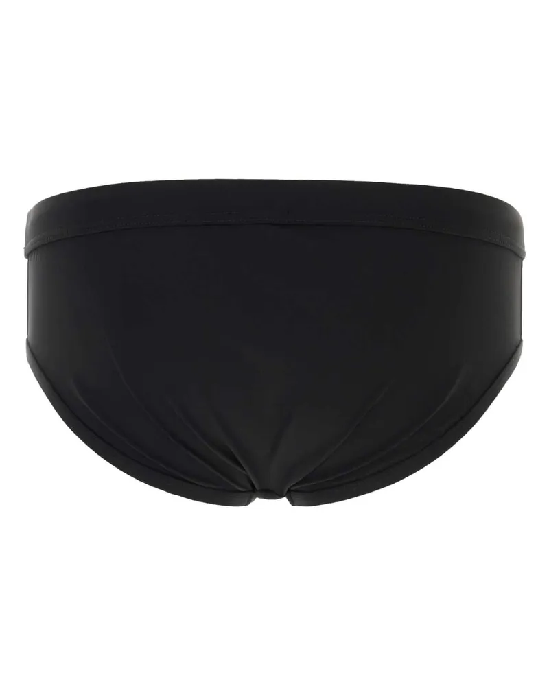 Dolce & Gabbana Men's Black Stretch Nylon Swimming Brief Nero Intimo Underwear Black