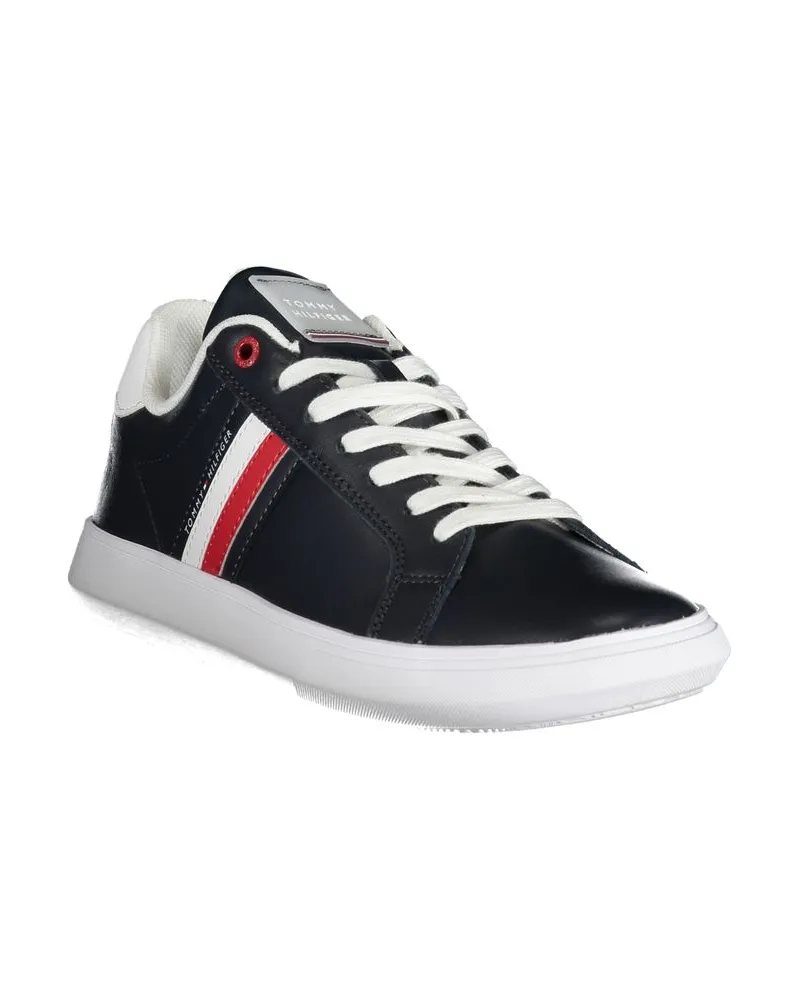 Tommy Hilfiger Leather Sneaker — Black Black