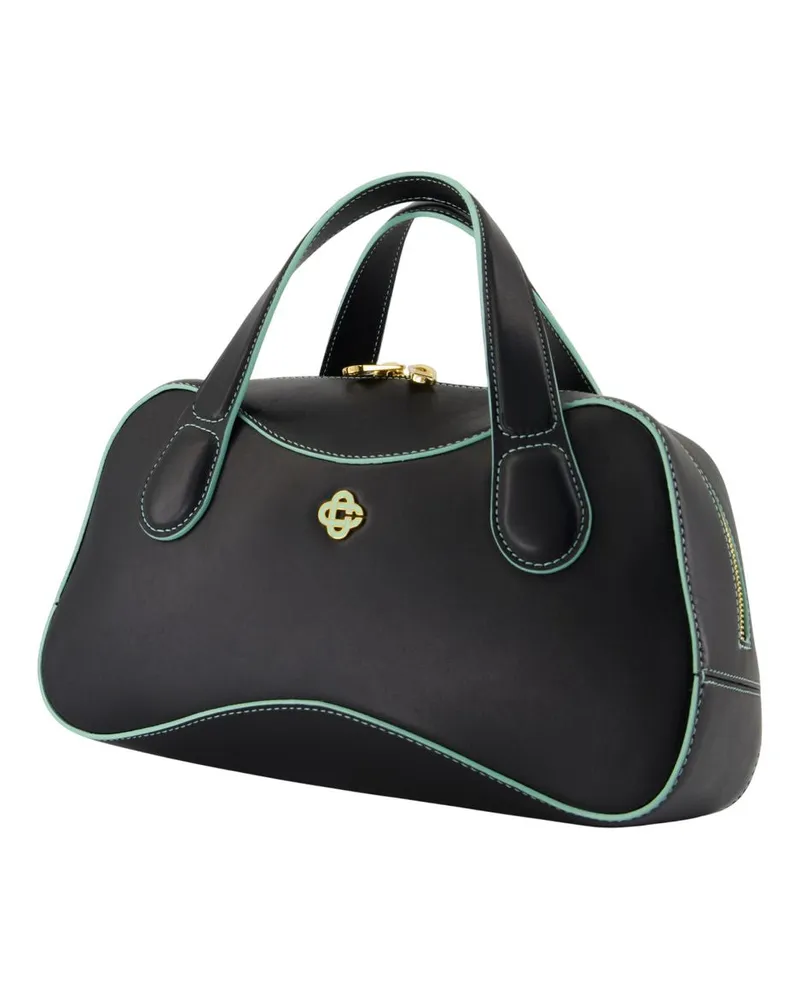Casablanca Paris Women's Louise Mini Travel Bag -  Leather Black Travel-Bags Black