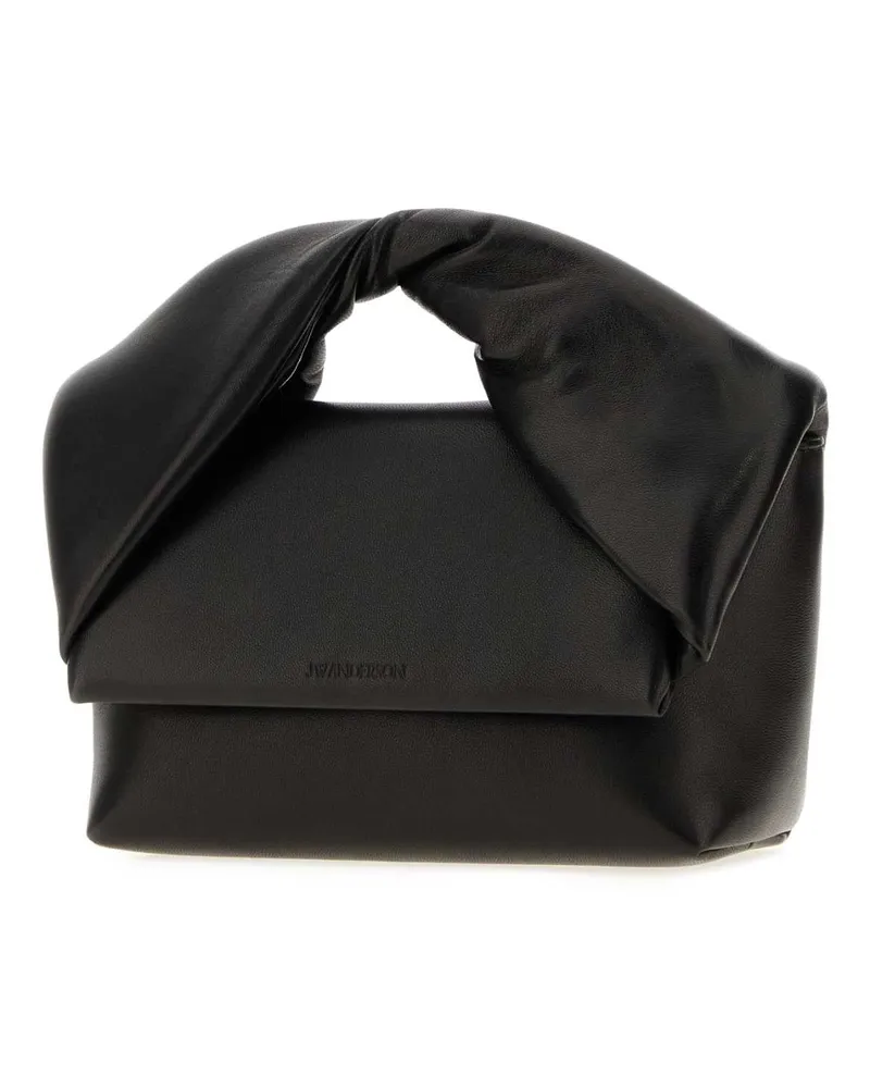 J.W.Anderson Women's Black Leather Mini Twister Handbag Borse A Mano Bag Black