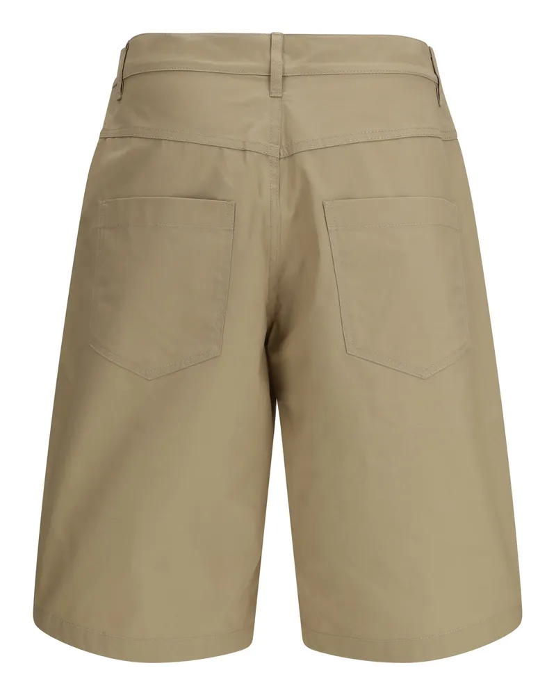 Moschino Men's Long Bermuda Shorts Cotton Marrone Beige