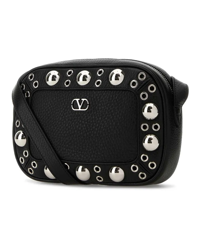 Valentino Garavani Women's Black Leather Nellcãte Crossbody Bag Nero Borse A Mano Black
