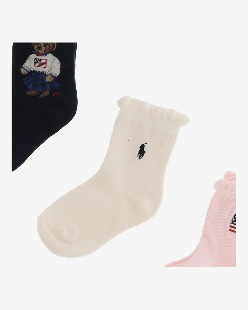 Ralph Lauren Kids' Childrens Sock Set Синие Носки: Хлопок Tights & Socks Multicolor