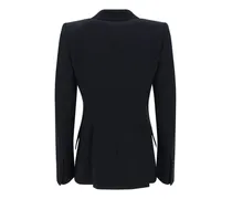 Tailored Acetate Blazer — Black