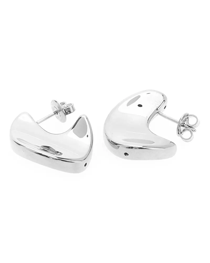 Bottega Veneta Women's Silver Small Disc Earrings Sterling Silver
