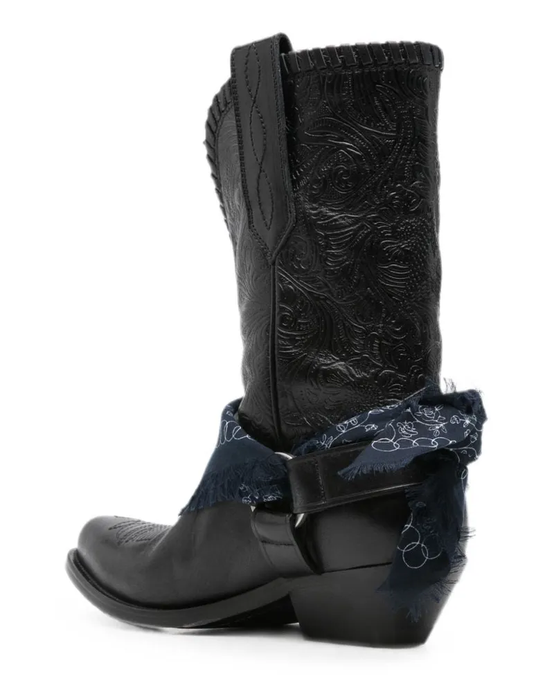 Golden Goose Wish Star Boots — Black Black