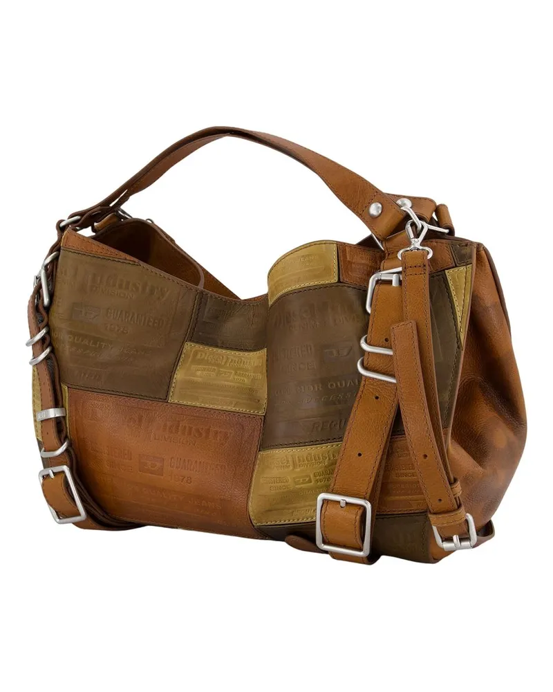 Diesel Leather Shoulder Bag — Brown Brown