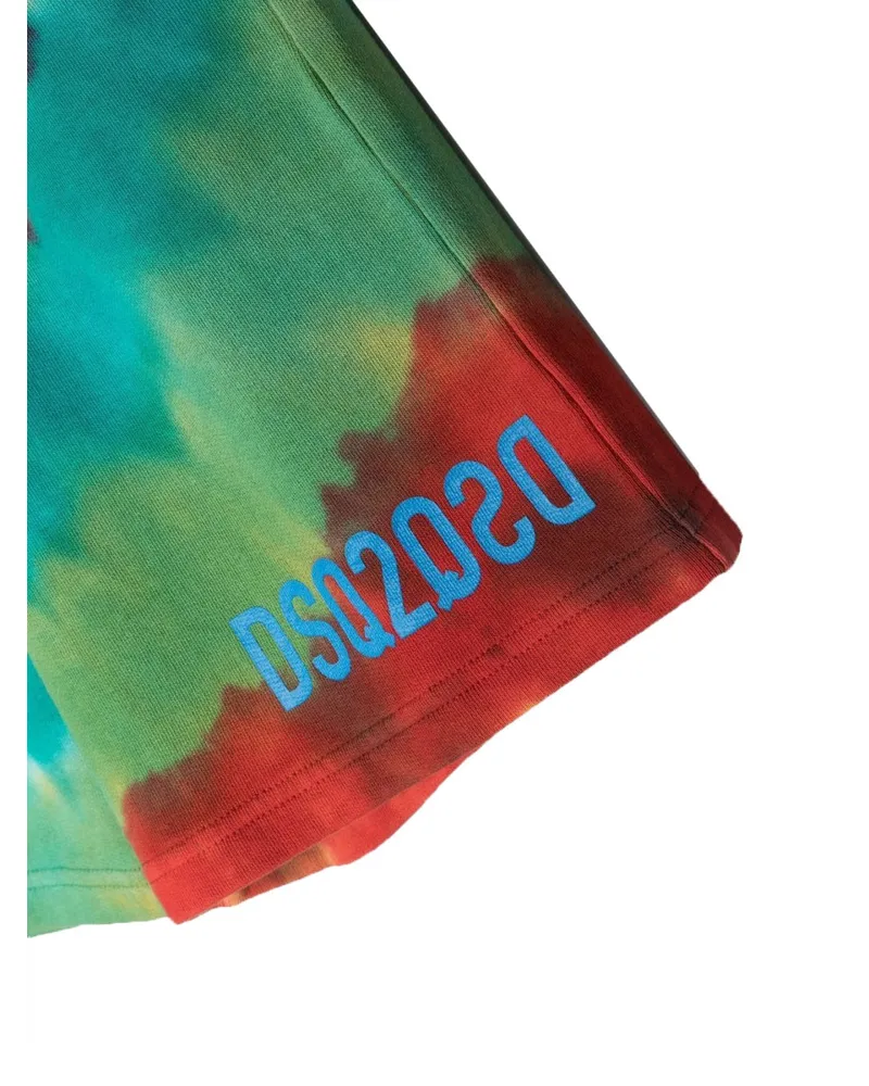 Dsquared2 Cotton Bermuda Shorts — Multicolor Multicolor
