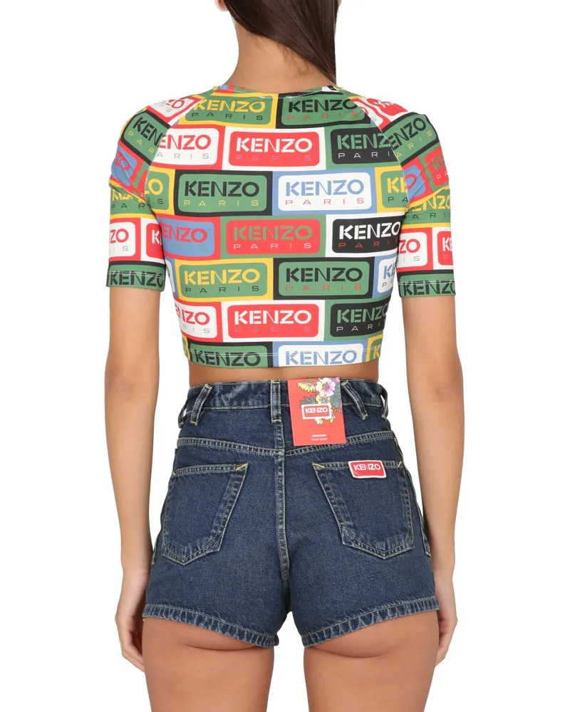 Kenzo Logo-Embroidered Top — Multicolor Multicolor
