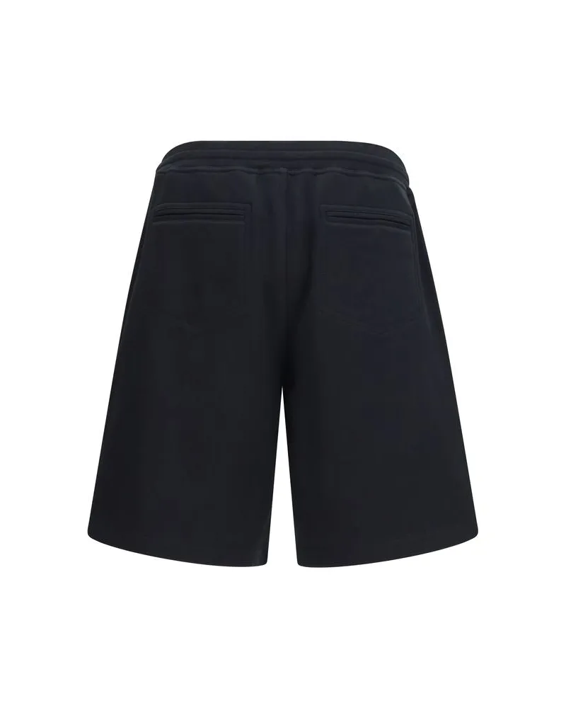 Brunello Cucinelli Men's Black Cotton Bermuda Shorts Black
