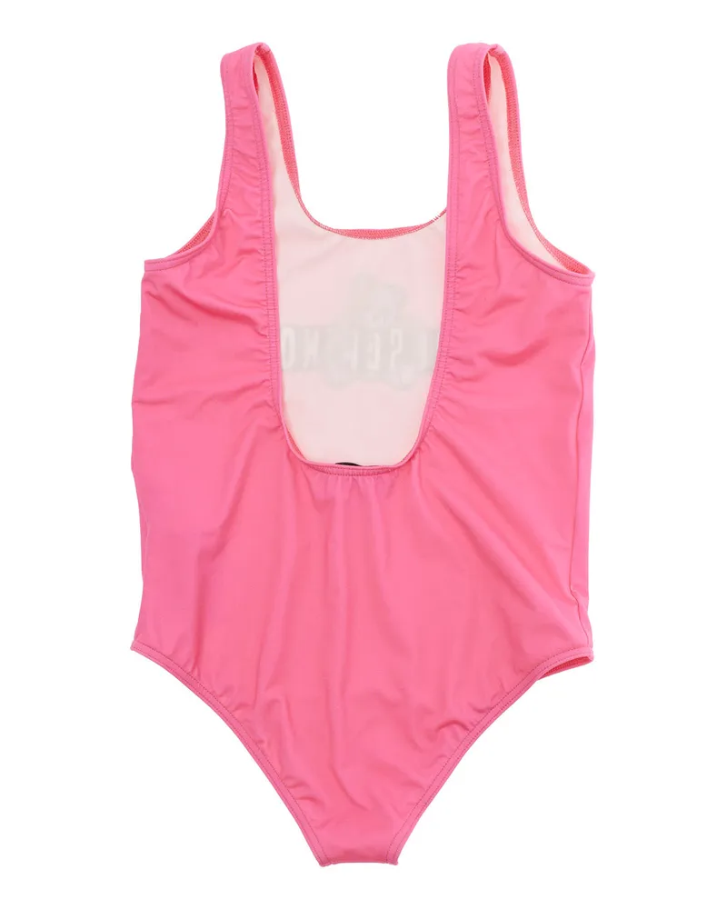 Moschino Girls' One-Piece Swimsuit Pink Polyamide Swimsuits Sea Clothing Pink
