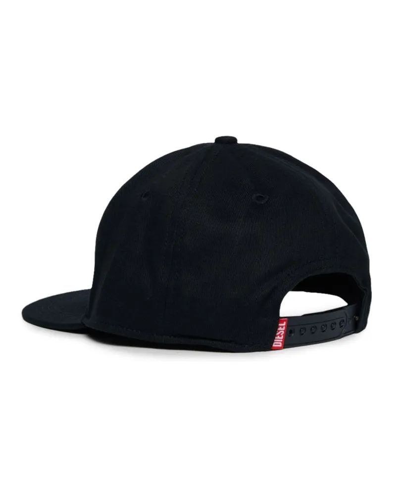 Diesel J01908K_KXA77K9002 Cotton Visor Baseball Cap — Black Black