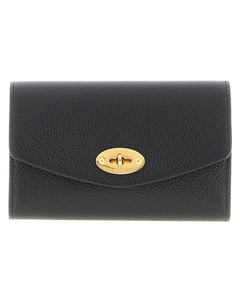 Mulberry Women's Black Bovine Leather Cardholder Accessory Black