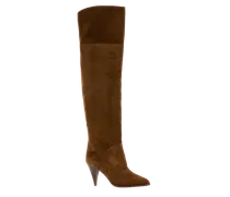 Women's Brown Suede Boots Sella Stivali