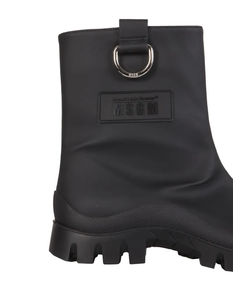 MSGM Vibram Rubber Sole Rain Boot — Black Black