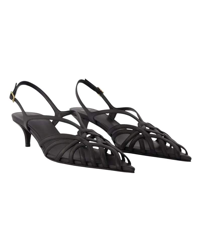 Balmain Cage Kitten Heel — Black Black