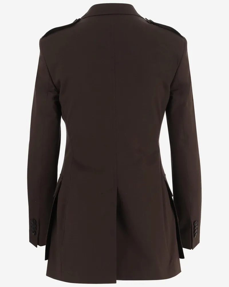 Tagliatore Stretch Cotton Jacket — Brown Brown