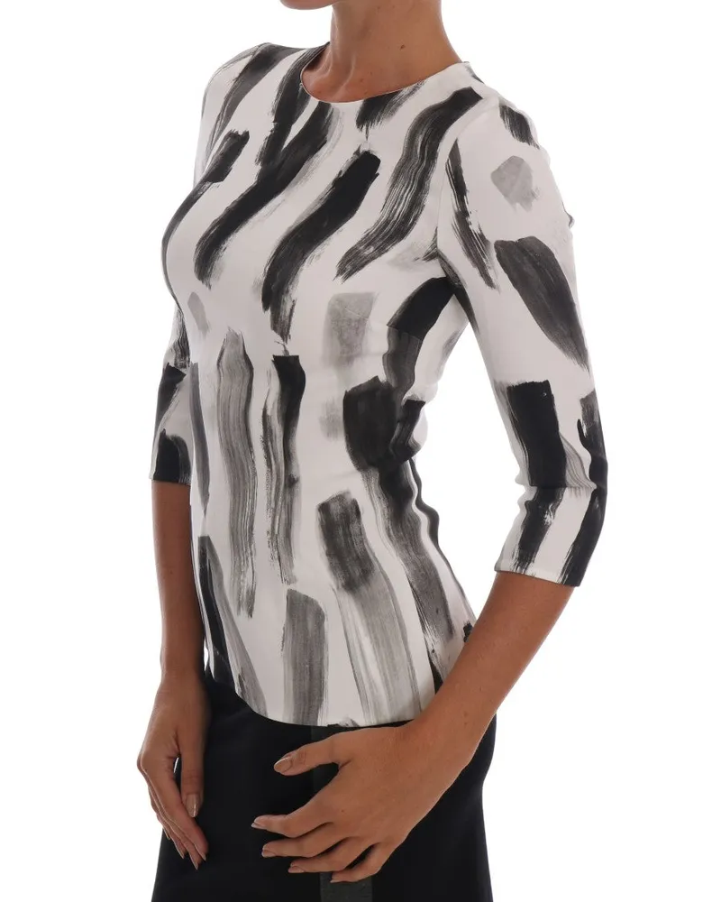 Dolce & Gabbana Women's Blouse White Viscose Elastane White