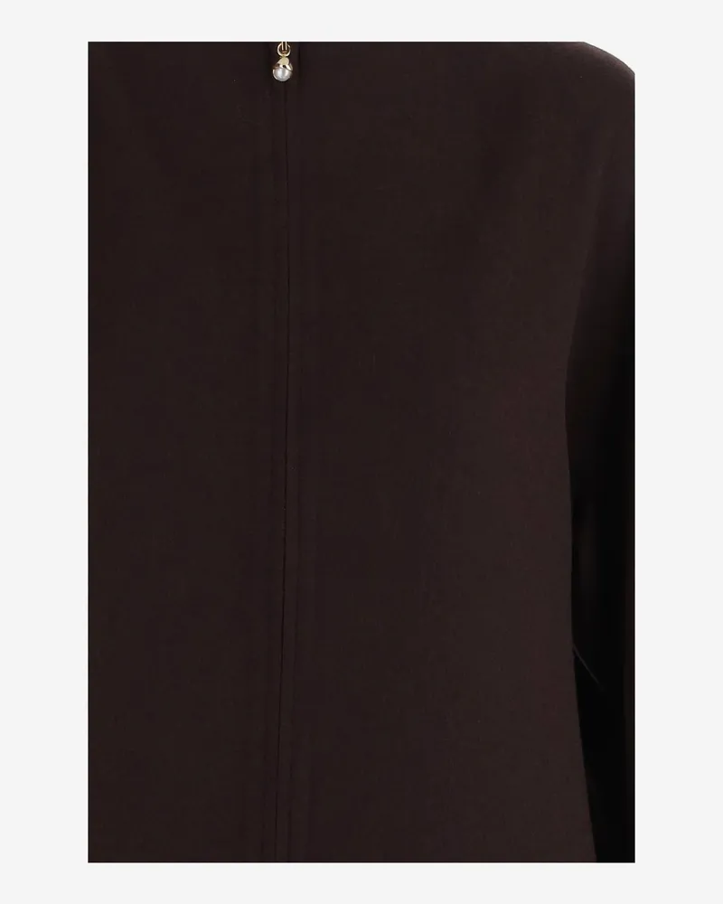 Carven Women's Wool Dress Brown Brown