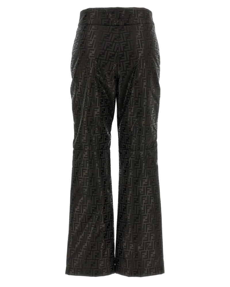 Fendi Women's Brown Cotton Athletic Pants Brown