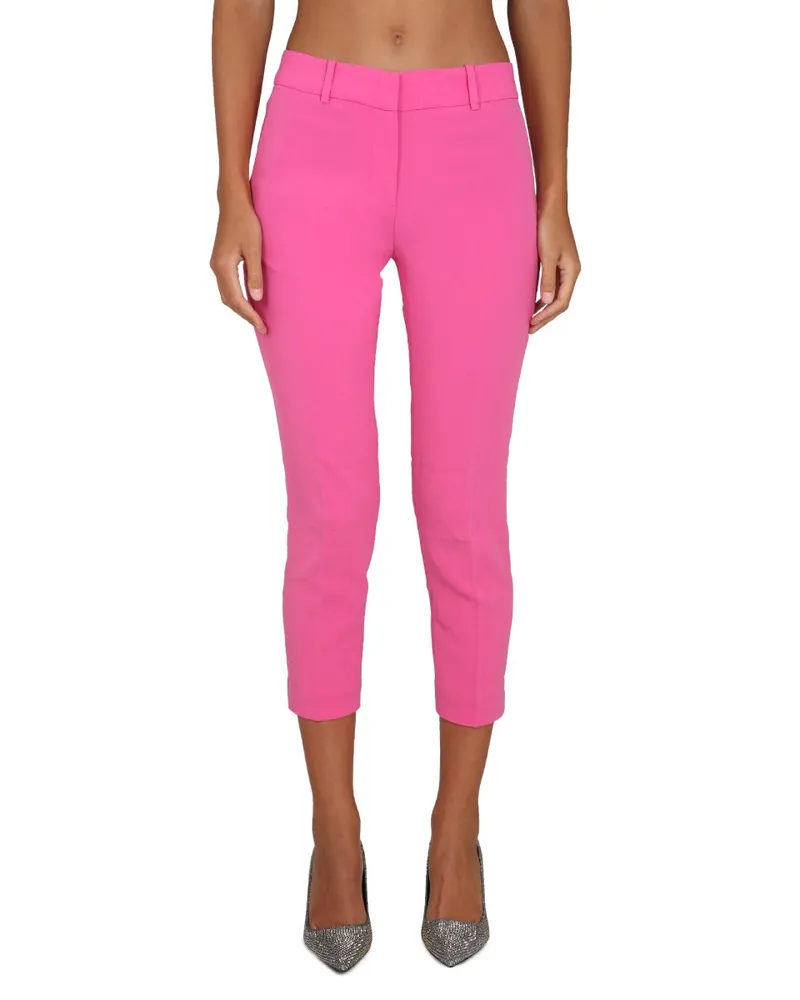 Michael Kors Cropped Triacetate Trousers — Pink Pink